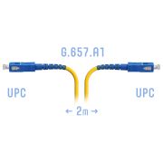 Патчкорд оптический SNR-PC-SC/UPC-A SM 2м, сверхгибкое волокно