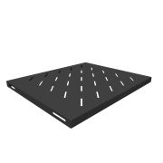 Полка стационарная для шкафов глубиной 600мм, (глубина полки 400мм) распределенная нагрузка 20кг, цвет-черный (SNR-SHELF-06040-20B)