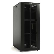 Шкаф напольный 19-дюймовый, 42U, 2055x600х800 мм (ВхШхГ), передняя и задняя распашные перфорированные двери (75%), ручка с замком