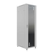 19'' Напольный серверный шкаф NTSS ПРЕМИУМ 42U 800x1000 мм, передняя дверь стекло, задняя глухая металл, боковые стенки, регулируемые опоры, RAL 7035