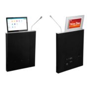 TS-FE215MT, ультратонкий моторизированный LCD монитор 21.5« с микрофоном и вторым LCD экраном 10.1»