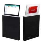 TS-8202A, ультратонкий моторизированный LCD монитор 15.6« и вторым LCD экраном 10.1»