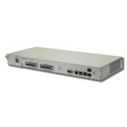 Шасси абонентского VoIP-шлюза TAU-32M.IP: 4 слота для субмодулей TAU32M-M8S или TAU32M-M8O, 3хRJ-45 (LAN), 2 шасси под SFP, 1 слот для блока питания P