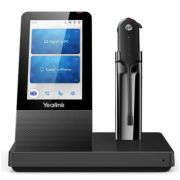 Головная гарнитура Yealink WH67 UC, Беспроводная, HD звук, 120м DECT, Шумоподав, Дисплей 4'', USB-хаб, Bluetooth