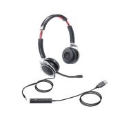 Проводная гарнитура X208-D, Дуо, HD звук, разъемы 3,5 мм Jack и USB