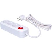 Удлинитель S-303 3х2м с заземлением с выключателем ПВС 3х1 (9634418) Удлинитель