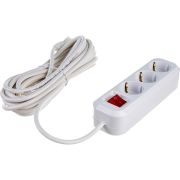 Удлинитель S-303 3х5м с заземлением с выключателем ПВС 3х1 (9631987) Удлинитель