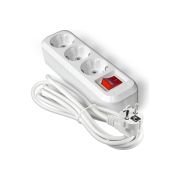 Удлинитель S-303 3х3м с заземлением с выключателем ПВС 3х1.5 (1726) Удлинитель