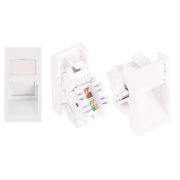 NMC-PM1UD2-AH-WW Вставка Mosaic, 22,5х45мм, 1 порт, Кат.5e, UTP
