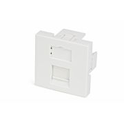 SIP2-1K-M45-45 Вставка 45х45 для 1 модуля формата Keystone Jack, со шторкой