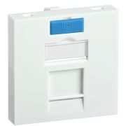 CS6-12M Вставка 45х45мм для 1 модуля Keystone Jack с маркером