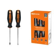 Набор отверток 6 шт.: SL:3x75;5x100;6x100, PH:0х75;1x100;2x100, пластиковый чемодан, CR-V «Алмаз» TDM (SQ1013-0205) Набор отверток
