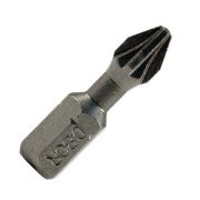 Биты Pz2x25 мм, Torsion, C 6,3 (10шт) (D-T-PZ02-025-010) Биты фрезерованные