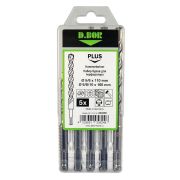 Набор буров SDS-plus V PLUS 5шт, 2-cutting (240400) Набор буров SDS-plus (5,6х110 мм; 6,8,10х160мм)