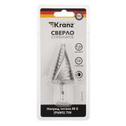 Сверло по металлу ступенчатое ТИТАН 9,0-36,0 мм 110 mm 65 HRC Р6М5 TiN Kranz (KR-12-6614) Сверло по металлу шлифованное