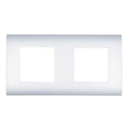 Рамка 2-постовая, серебристый металлик, LK45 (854203) Рамка