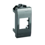 Адаптер для информационных разъемов, 1мод., черный (77607N) Адаптер для информационных разъемов Keystone