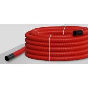 Труба гибкая двустенная D63, с протяжкой, красная (801063) Труба ПНД гибкая двустенная