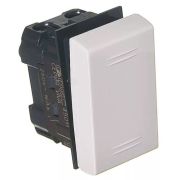 Выключатель однополюсный Viva 1 модуль белый (45011) Выключатель однополюсный