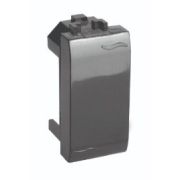 Заглушка Brava 1 модуль черная (77616N) Заглушка для кабель-канала