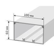 Кабель-канал 100х60 ЭЛЕКОР белый (CKK10-100-060-1-K01) Кабель-канал
