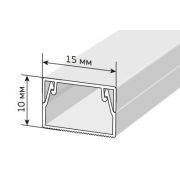 Кабель-канал 15х10 ЭЛЕКОР белый (CKK10-015-010-1-K01) Кабель-канал