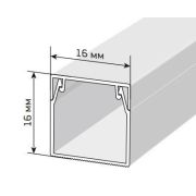Кабель-канал 16х16 ЭЛЕКОР белый (CKK10-016-016-1-K01) Кабель-канал