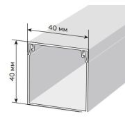 Кабель-канал 40х40 ЭЛЕКОР белый (CKK10-040-040-1-K01-024) Кабель-канал