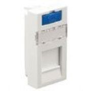 Модуль адаптер розетки информационной, 45x22,5, RJ,1 вход, LK45 (87001) Модуль адаптер розетки информационной, белый