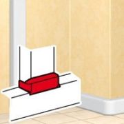 Отвод плоский для короба DLP 85мм (010736) Отвод плоский