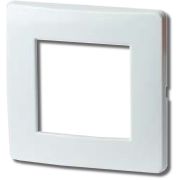 Рамка на 2 модуля (одноместная), белая (75010W) Рамка одноместная, Brava