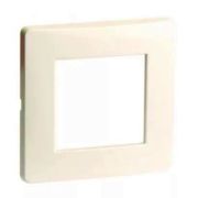 Рамка на 2 модуля (одноместная), слоновая кость (75010O) Рамка одноместная, Brava