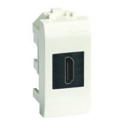 Розетка HDMI Brava 1 модуль белая (76100B) Розетка HDMI