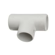 Тройник (2 части), для труб D16, серый (25шт) (41316-25) Тройник для труб