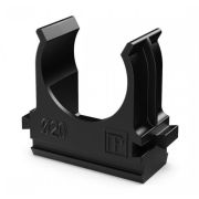 Держатель D20 черный (100 шт) (PR.02720ч) Крепление для труб ПВХ