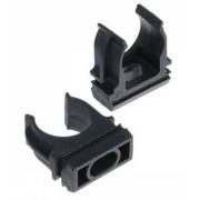 Держатель D40 черный (уп 15 шт) (PR.02740ч) Крепление для труб ПВХ