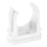 Держатель с защёлкой D25 белый ELASTA (10 шт) (ET-TA00D-CF-025-K01-010) Держатель с защёлкой