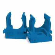 Крепеж-клипса для труб для монтажного пистолета синяя D16 (100 шт) (Промрукав)(PR13.0143) Крепление для труб под монтажный пистолет