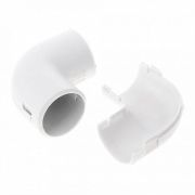 Соединитель угловой разборный белый D16 (Промрукав) (PR.07516б) Соединитель угловой разборный