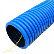 Труба ПНД двустенная гибкая d50 тип 450 (SN26) с/з синяя (PR15.0022) Труба гибкая двустенная