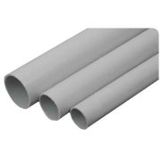 Труба ПВХ жесткая легкая D40, серая (30040) Труба жесткая