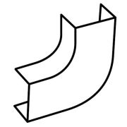 Угол плоский 40х16 плавный RML стандарт TIA (10шт) (72306-10-E110) Угол плоский плавный, огнестойкость E110