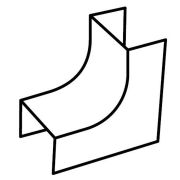 Угол внутренний 40х16 плавный RMI стандарт TIA (5шт) (72106-5-E110) Угол внутренний плавный, огнестойкость E110