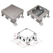 КМ IP55-1515, 8 вводов, нержавейка Коробка монтажная электротехническая