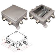 КМ IP66-1515, 8 вводов, нержавейка Коробка монтажная электротехническая