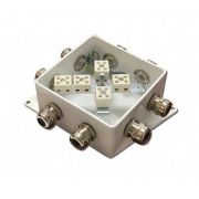 КМ-О (10к*10,0)-IP66-120х120, семь вводов Коробка монтажная огнестойкая