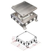 КМ-О (32к)-IP55-2020, 12 вводов, нержавейка Коробка монтажная огнестойкая