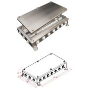КМ-О (64к)-IP55-2040, 20 вводов, нержавейка Коробка монтажная огнестойкая