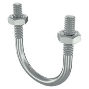 Скоба монтажная U-образная с резьбой М8 (BHU11114) Скоба монтажная с гайками для труб d 1 1/4