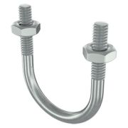Скоба монтажная U-образная с резьбой М6 (BHU11034) Скоба монтажная с гайками для труб d 3/4